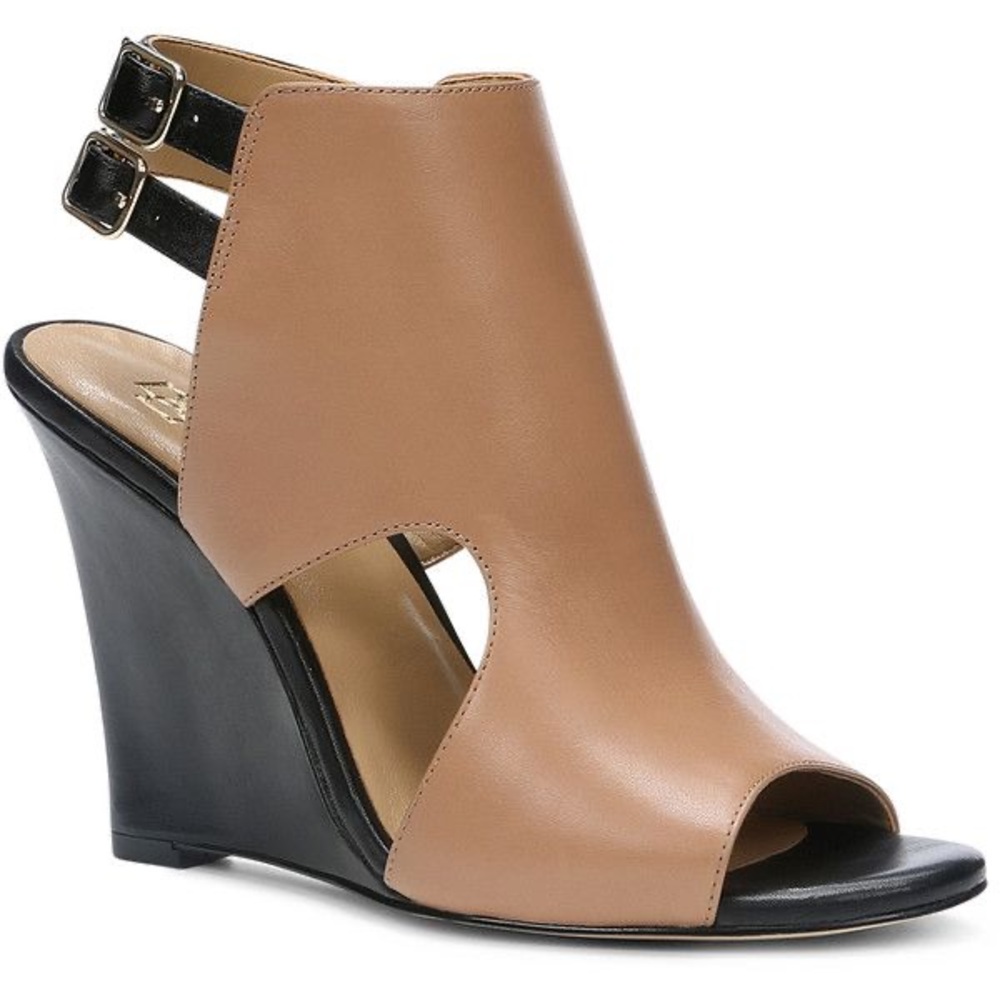 Ann Taylor maura peep toe wedge sandal
